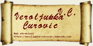 Veroljupka Čurović vizit kartica